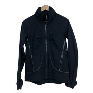 Lululemon Velocity ii Jacket Black zippered windbreaker 2008 size 6 RARE Vintage